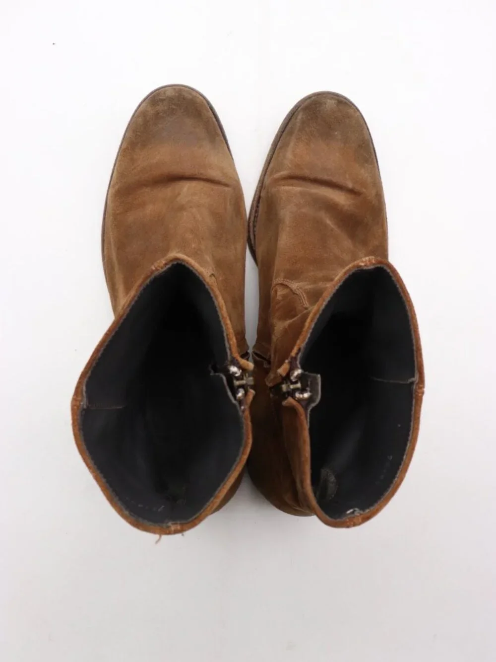 To Boot New York  Men's Size 11.5 Brown Suede Chelsea Ankle Boots Side Zip Shoes